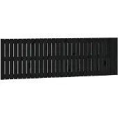 vidaXL Wandhoofdbord 185x3x60 cm massief grenenhout zwart