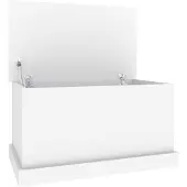 vidaXL Opbergbox Wit 70x40x38 cm Bewerkt Hout