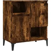 vidaXL Dressoir, gerookt eikenfineer, 60x35x70 cm, houtvezelplaat