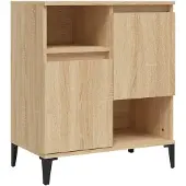 vidaXL Dressoir Sonoma-eikenhout, 60x35x70 cm, houtvezel
