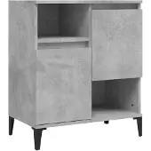 vidaXL Dressoir, betonkleur, 60x35x70 cm, houtvezelplaat