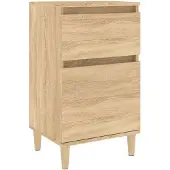 vidaXL Nachtkastje 40x35x70 cm sonoma eikenkleurig