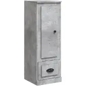 vidaXL Hoge kast 36x35,5x103,5 cm bewerkt hout betongrijs