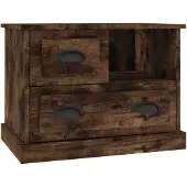 vidaXL Nachtkastje 60x39x45 cm gerookt eikenkleurig