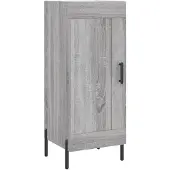 vidaXL Dressoir, grijs Sonoma, 34,5 x 34 x 90 cm, houtvezel