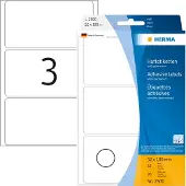 Herma Etiket 2500 52x100mm wit 96 stuks - 3 stuks