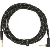 Fender DELUXE INSTRUMENT CABLE STRAIGHT/ANGLE 10' BLACK TWEED