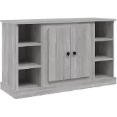 vidaXL Dressoir 100x35,5x60 cm bewerkt hout grijs sonoma eikenkleurig