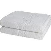 Ross Dames en Heren 2 X douchedoek - Als set Cashmere feeling