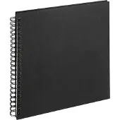 Walther design SA-510-B Cloth - Spiraal album - Formaat 30 x 30 cm - Zwart