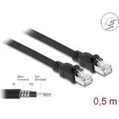 DeLOCK F/UTP netwerkkabel Cat 6a - Knaagdier UV Bescherming Metaal
