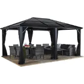 Sojag Aluminium paviljoen meridien met klamboe 365x485x270 cm