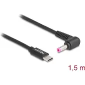DeLOCK USB-C naar HP en Compaq notebook laadkabel | 4,8 x 1,7mm | 1,5 meter