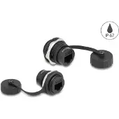 DeLOCK CAT6 Ingebouwde RJ45 connector - Beschermende dop IP67 - Stof en waterdicht