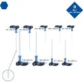 BRILLIANT TOOLS BT041100 Haakse schroevendraaierset 2 mm, 2.5 mm, 3 mm, 4 mm, 5 mm, 6 mm, 7 mm, 8 mm, 10 mm 9-delig