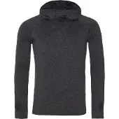 Awdis Mannen, Functioneel overhemd, Just Cool Hooded Neck Long Sleeve Shirt (XXL), Grijs, XXL