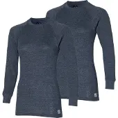Heatkeeper Thermoshirt - Dames - Antraciet - S - Set van 2