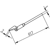 Ersa 0452MDLF020/SB Desoldeerpunt Grootte soldeerpunt 2 mm Lengte soldeerpunt: 2 mm Inhoud: 1 stuk(s)