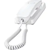 Gigaset DESK 200, Analoog telefoon, draadloos handset met kabelverbinding, 10 contacten, wit
