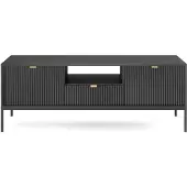 Selsey TV-Meubel Louis | spaanplaat zwart 154x56x39 cm tv-meubels | NADUVI