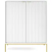 Selsey Dressoir Louis 2 deurs | spaanplaat wit 104x125x39 cm dressoirs | NADUVI