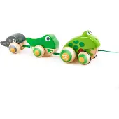 Hape Crawling Frog Family Groen Kinderen