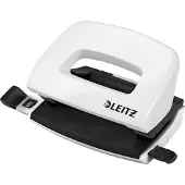 Leitz WOW metalen mini perforator, wit