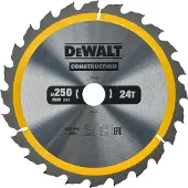 DeWalt DT1956-QZ - Cirkelzaagblad - 250mm - 24 Tanden - Stationair Gereedschap