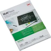 GBC A4 Mat 2x75 Microns Laminating Envelopes 216x303 Mm 100 Units Transparant Kinderen