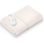 Sanitas SWB 20 Elektrische deken - Onderdeken - 150 x 80 cm - SWB 20 - 3 Verlichte warmtestanden - Automatische uitschakeling - Fleece - Machinewasbaar - 2 Jaar garantie - Beige