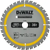 DeWalt DT1950-QZ Serie - TCT Cirkelzaagblad - 165mm - 36 Tanden - Voor Accuzagen