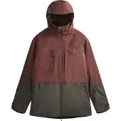 Picture Organic Clothing - Ski jassen - Track Jkt Andorra-Raven Grey voor Heren - Maat S - Rood