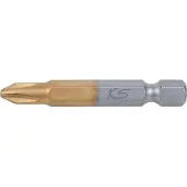 Ks Tools 911.2645 911.2645 Kruis-bit Aandrijving: 1/4 (6,3 mm) Uitvoering: Kruiskop Phillips PH 2 50.0 mm