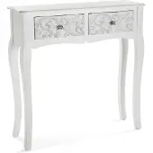 Versa Zijtafel met 2 lades Versa Anjali 25 x 80 x 80 cm