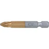 Ks Tools 911.3644 911.3644 Kruis-bit Aandrijving: 1/4 (6,3 mm) Uitvoering: Kruiskop Pozidriv PZ 2 50.0 mm