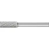 PFERD Aardbei op een steel van 6 mm, van carbide, cilindrische vorm ZYA-S, met frontale tanding, tanding 3 PLUS, Vorm: ZYA-S 0820, Ø van de ...