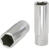 Ks Tools 917.1249-E, doppen, 1/2 inch, metrisch, 1 kop, 19 mm, chroomvanadiumstaal
