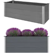 vidaXL Tuinverhoger, WPC, 150 x 50 x 54 cm, grijs