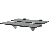 vidaXL Schappen zwevend 2 st 30x10 cm 8 mm glas