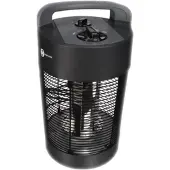 Perel Mobiele terrasverwarmer, 700 W, carbon, met kantelbeveiliging, 2 warmteniveaus, oscillerend, plensdicht, metaal, zwart