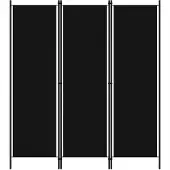 vidaXL Kamerscherm met 3 panelen 150x180 cm zwart