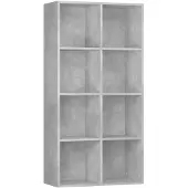 vidaXL Boekenkast/dressoir 66x30x130 cm bewerkt hout betongrijs