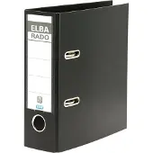 Pierre by Elba Rado Plast Breed Ordner A5 75 mm Zwart 2 Ringen 100022641 Kunststof Staand