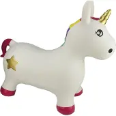 My Skippy Buddy Skippy Unicorn Eenhoorn - Opblaasbaar speelgoed voor motorische ontwikkeling
