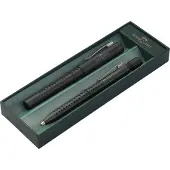 Faber-Castell Grip 2011 - schrijfset balpen en vulpen - in giftbox - Harmony zwart - FC-140983