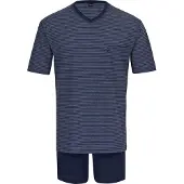 Ammann Schlafanzug Jeans Ringel SA kurz V
