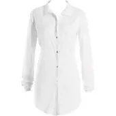 Hanro Nachthemd met effen design en knoopsluiting
