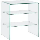 vidaXL Salontafel 50x40x56 cm gehard glas