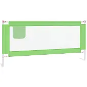 vidaXL Bedhekje peuter 200x25 cm stof groen