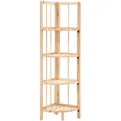 vidaXL Étagère d'angle bois de cèdre 27 x 27 x 110 cm246435